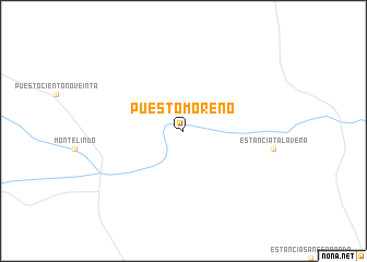 map of Puesto Moreno
