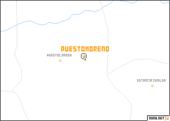 map of Puesto Moreno