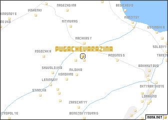 map of Pugachëva-Razina