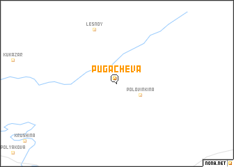 map of Pugachëva