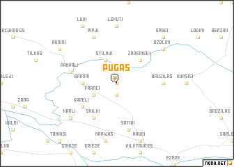 map of Pūgas