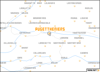 map of Puget-Théniers