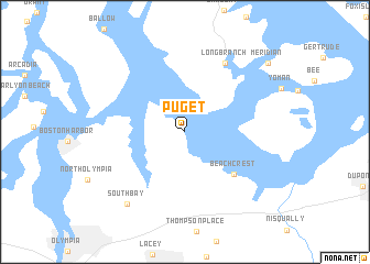 map of Puget