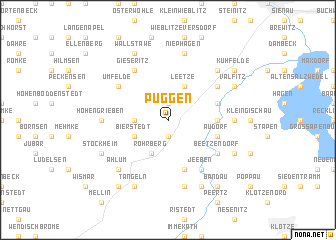 map of Püggen