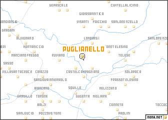 map of Puglianello