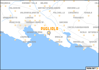 map of Pugliola