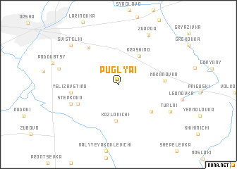 map of Puglyai