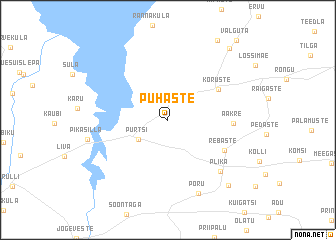 map of Pühaste