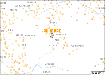 map of Puhovac