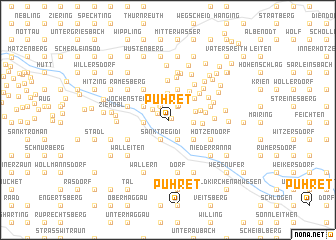 map of Pühret
