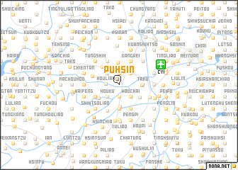 map of Pu-hsin