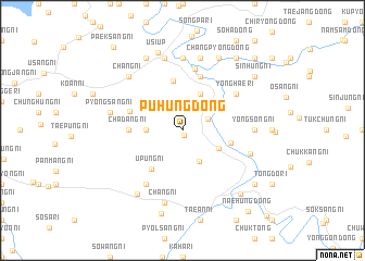 map of Puhŭng-dong