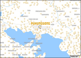 map of Puhŭng-dong