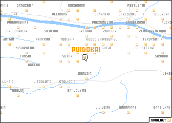 map of Puidokai