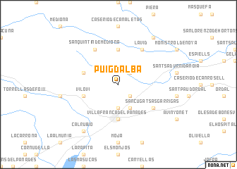 map of Puigdalba