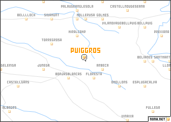 map of Puig-Gros