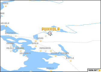 map of Puikkola