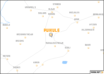 map of Puikule