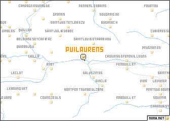 map of Puilaurens