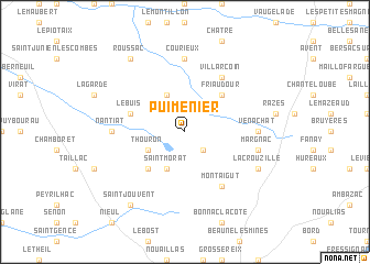 map of Puimenier