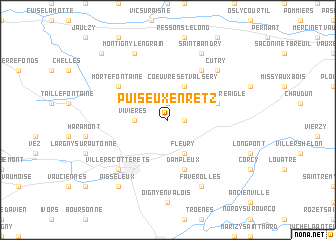 map of Puiseux-en-Retz
