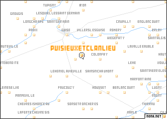 map of Puisieux-et-Clanlieu