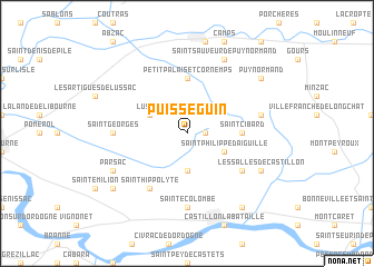 map of Puisséguin