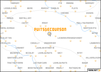 map of Puits-de-Courson