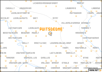 map of Puits dʼEdme