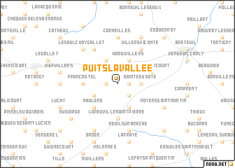 map of Puits-la-Vallée