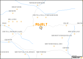 map of Pujalt