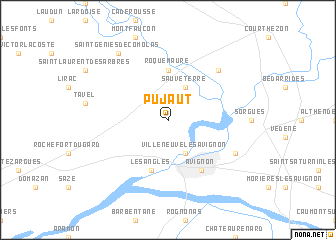 map of Pujaut