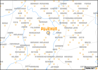 map of Pujehun