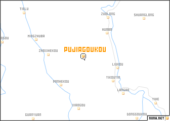 map of Pujiagoukou