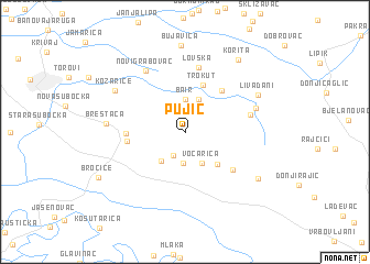 map of Pujić