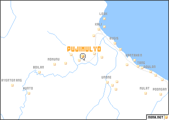 map of Pujimulyo