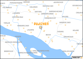map of Pujizhen