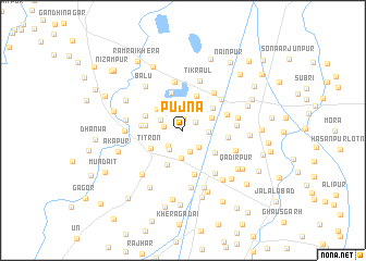 map of Pūjna