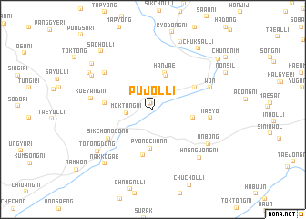 map of Pujŏl-li
