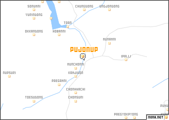 map of Pujŏn-ŭp