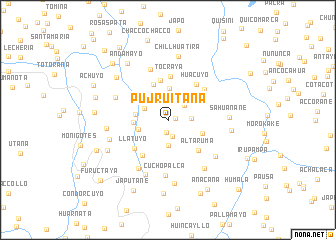 map of Pujruitaña