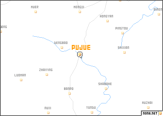 map of Pujue