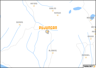 map of Pujungan
