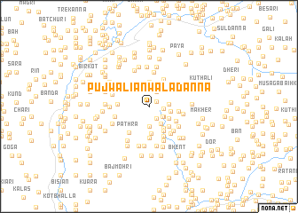 map of Pujwāliānwāladanna