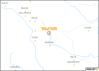 map of Pujyuni