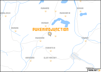 map of Pukemiro Junction