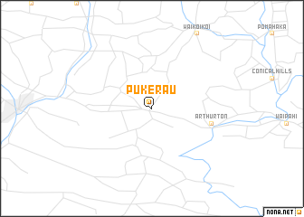 map of Pukerau