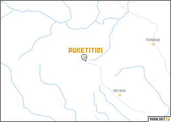 map of Puketitiri