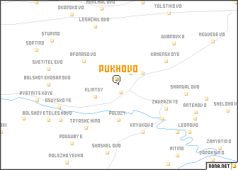 map of Pukhovo