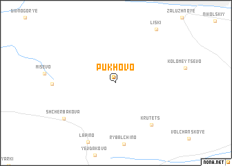 map of Pukhovo